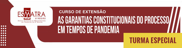 Curso "As Garantias Constitucionais do Processo em Tempos de Pandemia" - TURMA ESPECIAL