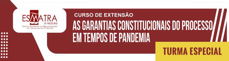 Curso "As Garantias Constitucionais do Processo em Tempos de Pandemia" - turma especial