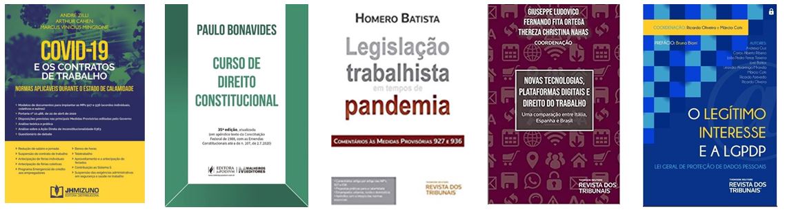 Imagem com as capas dos livros mencionados no texto